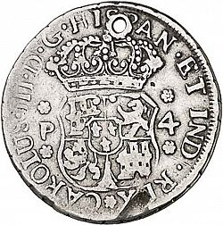 Large Obverse for 4 Reales 1771 coin