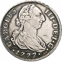 Large Obverse for 4 Reales 1777 coin