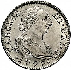 Large Obverse for 4 Reales 1777 coin