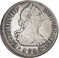 Large Obverse for 4 Reales 1782 coin