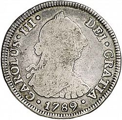 Large Obverse for 4 Reales 1789 coin