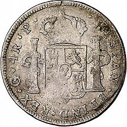 Large Reverse for 4 Reales 1772 coin