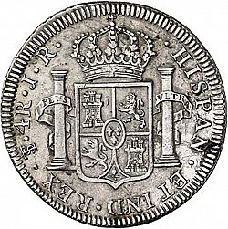 Large Reverse for 4 Reales 1773 coin