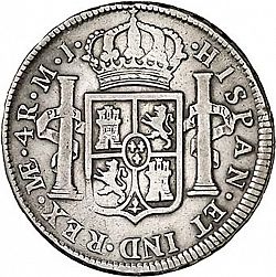 Large Reverse for 4 Reales 1775 coin