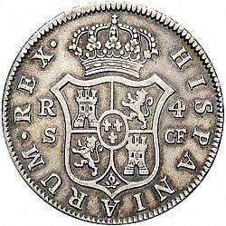 Large Reverse for 4 Reales 1777 coin