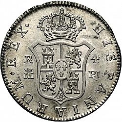 Large Reverse for 4 Reales 1777 coin