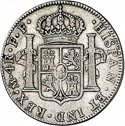 Large Reverse for 4 Reales 1782 coin