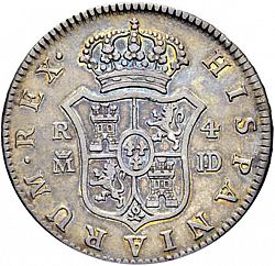 Large Reverse for 4 Reales 1782 coin