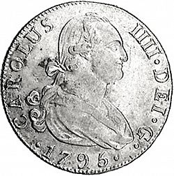 Large Obverse for 4 Reales 1795 coin