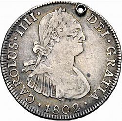 Large Obverse for 4 Reales 1802 coin