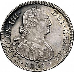 Large Obverse for 4 Reales 1807 coin