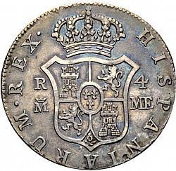 Large Reverse for 4 Reales 1793 coin