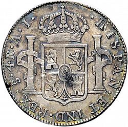Large Reverse for 4 Reales 1800 coin