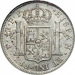 Large Reverse for 4 Reales 1800 coin
