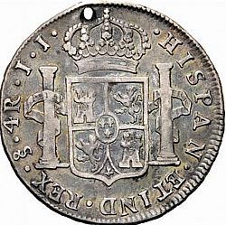 Large Reverse for 4 Reales 1802 coin