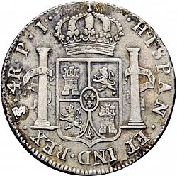 Large Reverse for 4 Reales 1807 coin