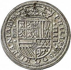 Large Obverse for 4 Reales 1588 coin