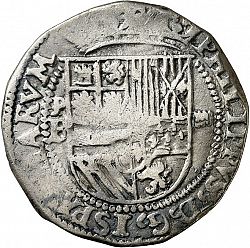 Large Obverse for 4 Reales ND/B coin