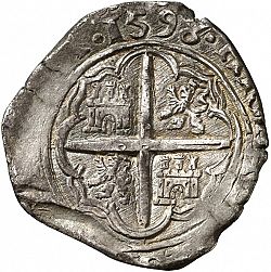 Large Reverse for 4 Reales 1598 coin