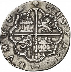 Large Reverse for 4 Reales ND/A coin