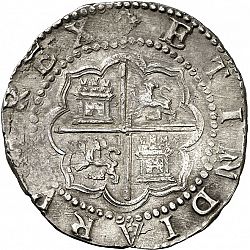 Large Reverse for 4 Reales ND/D coin