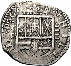 Large Obverse for 4 Reales 1622 coin