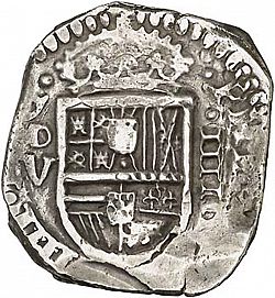 Large Obverse for 4 Reales 1626 coin