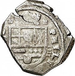 Large Obverse for 4 Reales 1652 coin