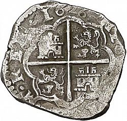 Large Reverse for 4 Reales 1626 coin