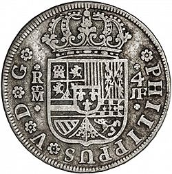 Large Obverse for 4 Reales 1732 coin