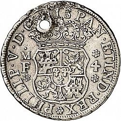 Large Obverse for 4 Reales 1738 coin