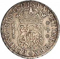 Large Obverse for 4 Reales 1752 coin