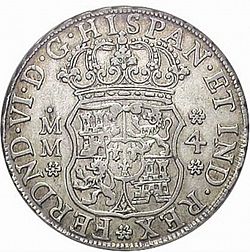 Large Obverse for 4 Reales 1755 coin