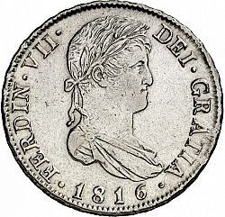 Large Obverse for 4 Reales 1816 coin