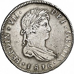 Large Obverse for 4 Reales 1816 coin