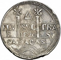 Large Obverse for 4 Reales 1820 coin