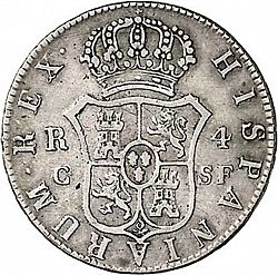 Large Reverse for 4 Reales 1811 coin