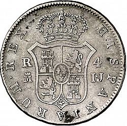 Large Reverse for 4 Reales 1813 coin