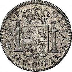 Large Reverse for 4 Reales 1817 coin