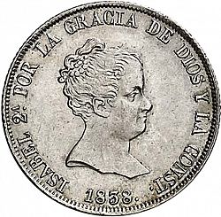 Large Obverse for 4 Reales 1838 coin