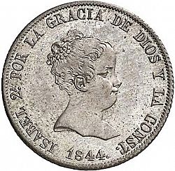 Large Obverse for 4 Reales 1844 coin