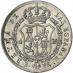 Large Reverse for 4 Reales 1841 coin