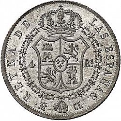 Large Reverse for 4 Reales 1844 coin