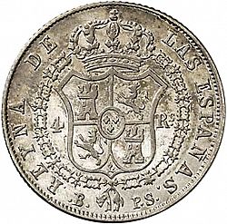 Large Reverse for 4 Reales 1846 coin