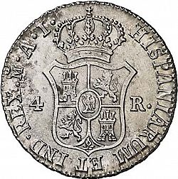 Large Reverse for 4 Reales 1811 coin