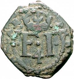 Large Obverse for 4 Cornados 1622 coin