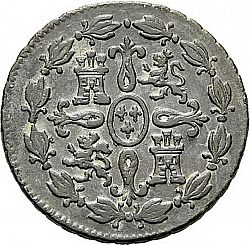 Large Reverse for 4 Maravedies 1792 coin
