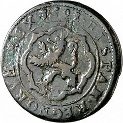 Large Reverse for 4 Maravedíes 1598 coin