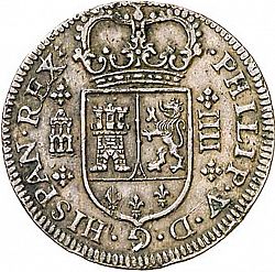 Large Obverse for 4 Maravedies 1719 coin