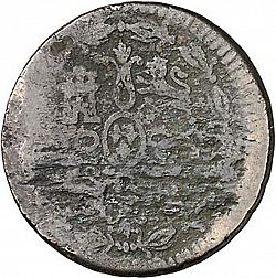 Large Reverse for 4 Maravedies 1812 coin